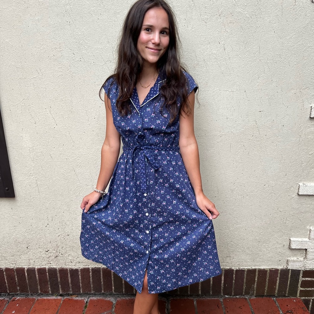 Vintage Gunne Sax style late 60s - Early 70s floral dress